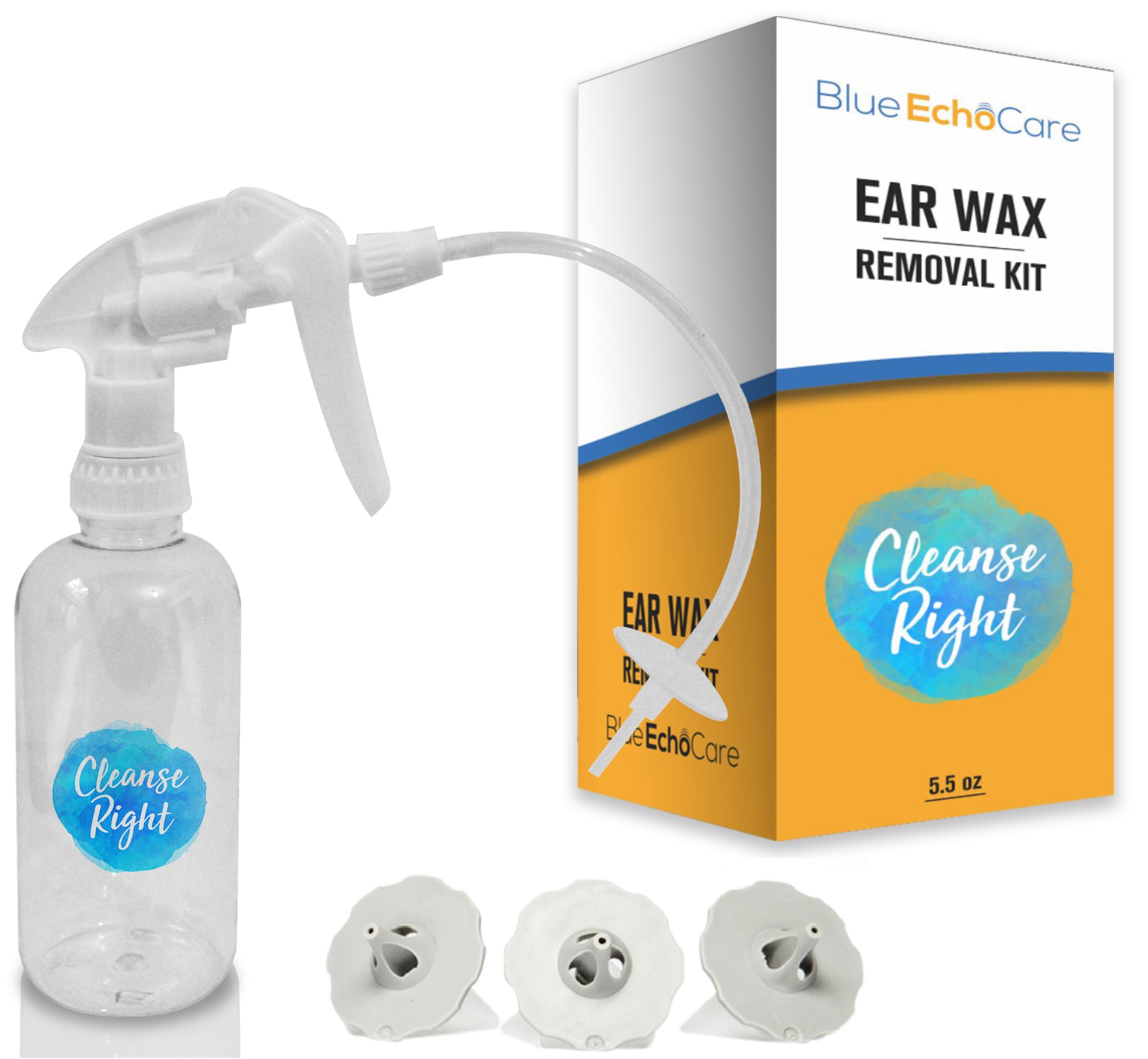 The Original! Ear Wax Removal Kit with USA MADE, Reusable, Dishwasher  Friendly TIPS!!! – Blue Echo
