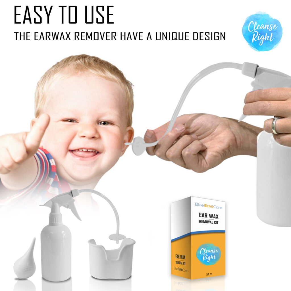 Ear Wax Removal Kit with USA MADE, Reusable, Dishwasher Friendly TIPS