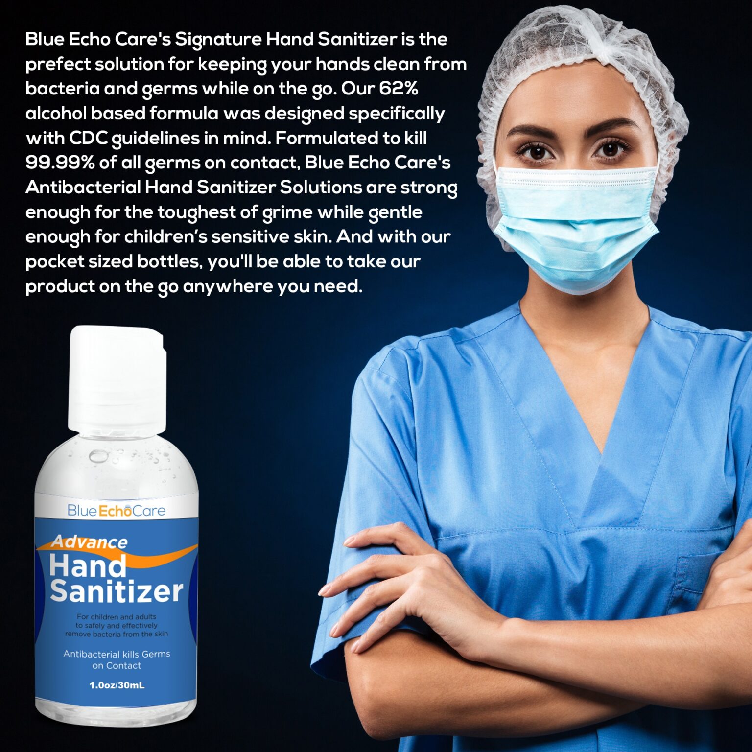 Antibacterial Hand Sanitizer 62 Isopropyl Alcohol Based Solution 12 Bottles of 1oz per