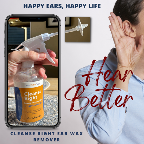 happy ears. happy life. Hear Better with the Cleanse Right Ear Wax Remover